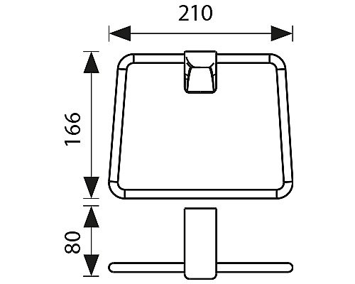 Полотенцедержатель Kaiser KH-4501 бронза купить в интернет-магазине сантехники Sanbest