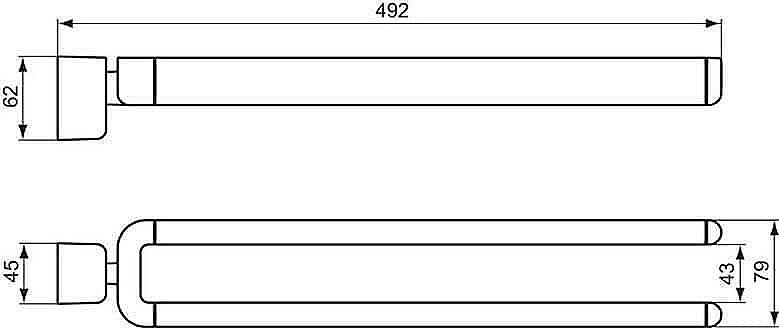 Полотенцедержатель Ideal Standard Softmood A9138AA купить в интернет-магазине сантехники Sanbest