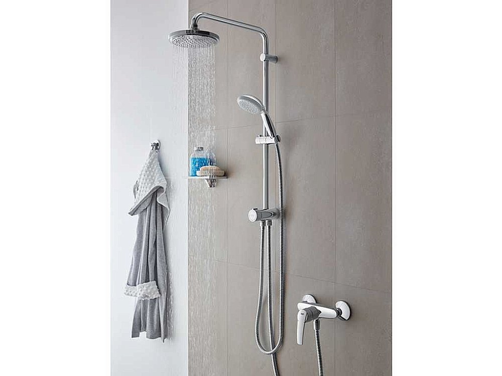 Душевая система Grohe Eurosmart 124410 хром купить в интернет-магазине сантехники Sanbest
