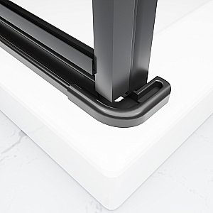 Душевой уголок Esbano ESA-119PS-B ESOGA119PSB 110х90 стекло прозрачное/профиль черный купить в интернет-магазине Sanbest