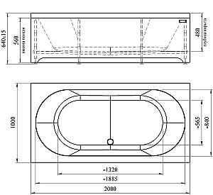 Гидромассажная ванна Радомир Вальс Люкс 200х100 хром купить в интернет-магазине Sanbest