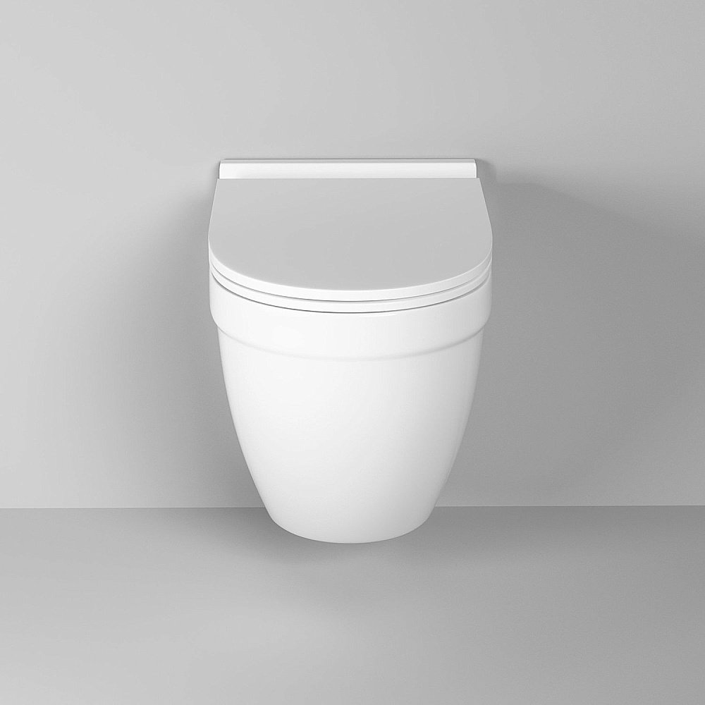 Унитаз подвесной Grossman GR-4483S безободковый, с крышкой микролифт, белый купить в интернет-магазине Sanbest