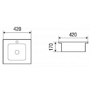 Раковина WeltWasser WW DEILBACH 6037 42 белая купить в интернет-магазине Sanbest