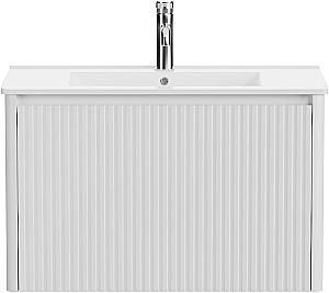 Тумба с раковиной Allen Brau Gravity 80 1.370017.WM белая матовая для ванной в интернет-магазине Sanbest