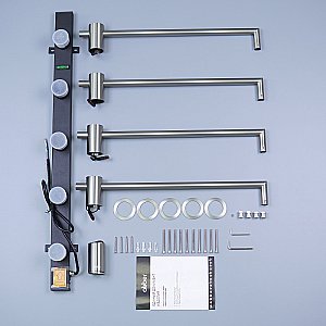 Полотенцесушитель электрический ABBER Charme AH4004BST сталь брашированная купить в интернет-магазине сантехники Sanbest