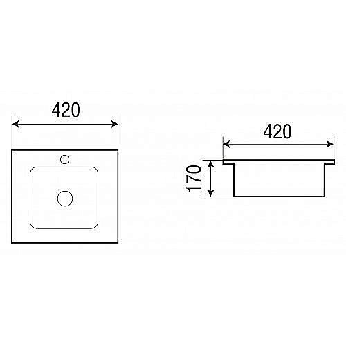 Раковина WeltWasser WW DEILBACH 6037 42 белая купить в интернет-магазине Sanbest