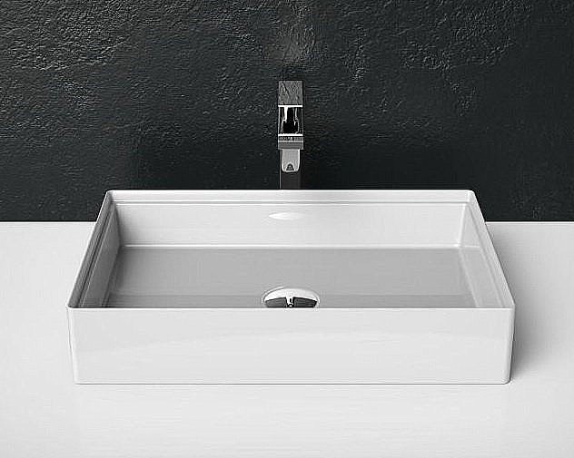 Раковина накладная Artceram SCALINO 55 SCL002 01 00 белая купить в интернет-магазине Sanbest