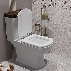 Унитаз-компакт напольный Опадирис Риспекто OS39723A белый, с бачком, с крышкой микролифт купить в интернет-магазине Sanbest