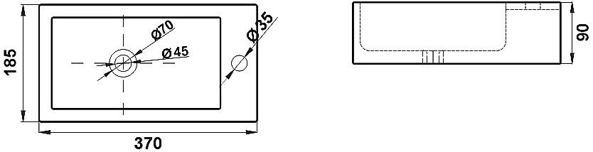 Раковина Melana 7782-805 белая купить в интернет-магазине Sanbest
