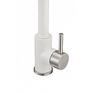 Смеситель для кухни Milacio Ultra MCU.555.WH белый/хром купить в интернет-магазине сантехники Sanbest