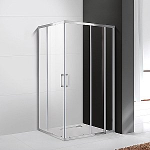 Душевой уголок Cezares Molveno 100x80 MOLVENO-AH-21-80+20-C-Cr-IV стекло прозрачное/профиль хром купить в интернет-магазине Sanbest