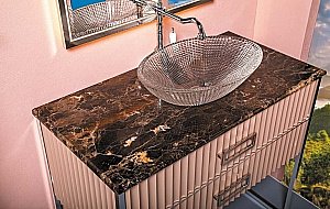 Тумба с раковиной Armadi Art Monaco 100 со столешницей капучино с хромом для ванной в интернет-магазине Sanbest