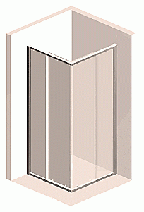 Душевой уголок Vincea Garda VSS-1G8010CH 80x100 стекло шиншилла/профиль хром купить в интернет-магазине Sanbest