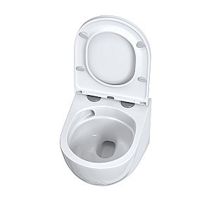 Унитаз подвесной Taliente Amato Vortex AM45005 безободковый, смыв торнадо, с крышкой микролифт, белый купить в интернет-магазине Sanbest