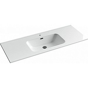 Тумба с раковиной Sancos Cento CN120-1W белый глянец для ванной в интернет-магазине Sanbest