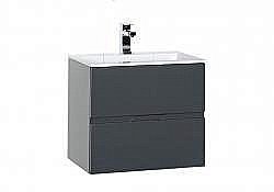 Тумба под раковину Aquanet Алвита 60 серый антрацит купить в интернет-магазине сантехники Sanbest