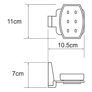 Мыльница WasserKRAFT Lopau K-6029 купить в интернет-магазине сантехники Sanbest