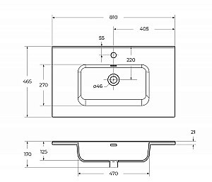 Тумба с раковиной BelBagno KRAFT 80 2C-SO/BB800ETL Rovere Galifax Bianco для ванной в интернет-магазине Sanbest