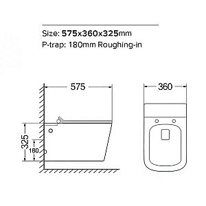 Унитаз подвесной SantiLine Selin SL-5032 безободковый, с крышкой микролифт, белый купить в интернет-магазине Sanbest