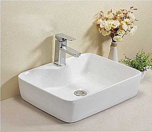 Раковина накладная CeramaLux N 40 7292 белая купить в интернет-магазине Sanbest