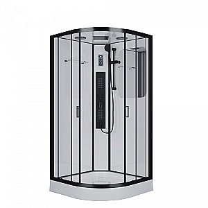 Душевая кабина с сенсором Niagara Premium NG-6902-01G BLACK 100x100 купить в интернет-магазине Sanbest