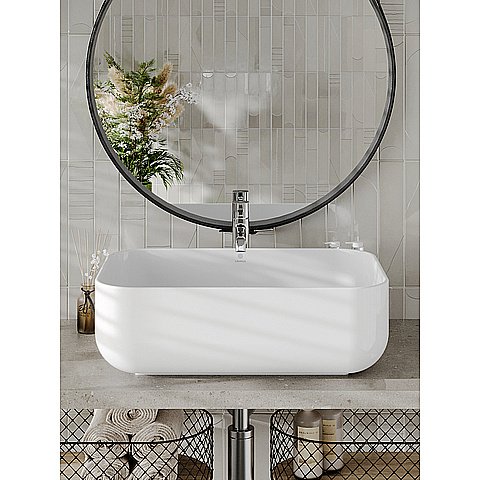 Раковина накладная Orange 60 B03-600W белая купить в интернет-магазине Sanbest