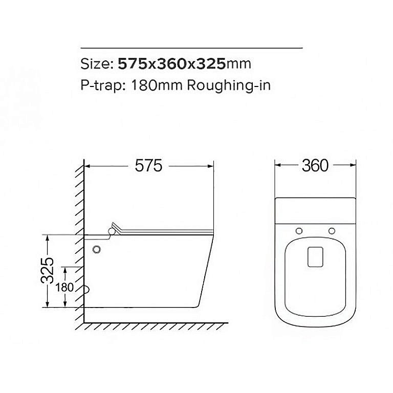Унитаз подвесной SantiLine Selin SL-5032 безободковый, с крышкой микролифт, белый купить в интернет-магазине Sanbest