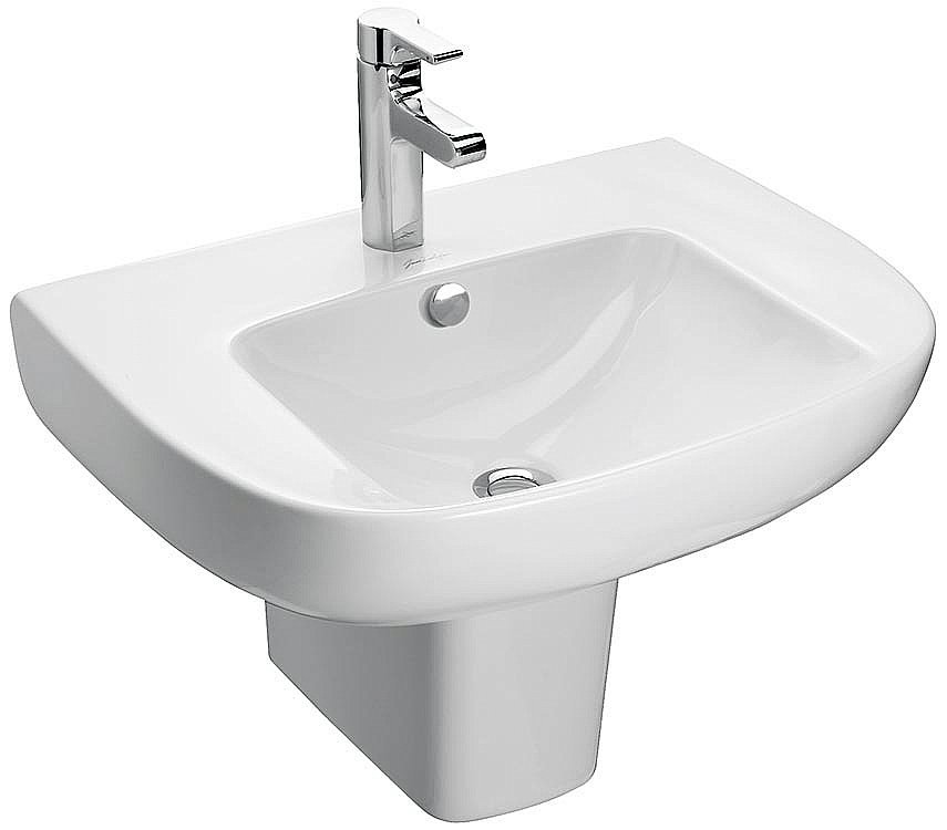 Раковина с полупьедесталом Jacob Delafon ODEON UP 56 E4737-00/18566W-00 белая купить в интернет-магазине Sanbest