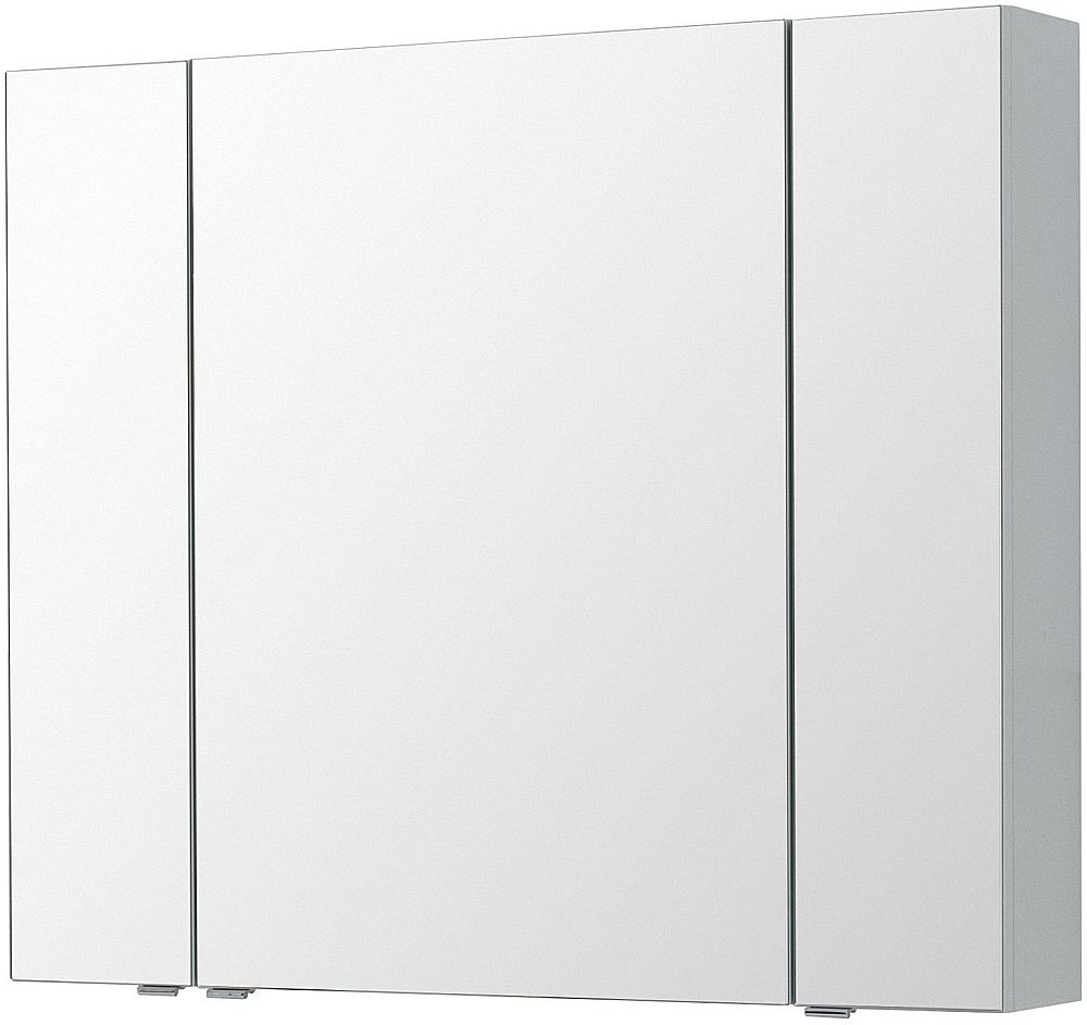 Зеркальный шкаф Aquanet Алвита New 100 Серый купить в интернет-магазине сантехники Sanbest
