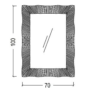 Зеркало Boheme NeoArt Soho 564 серебро в ванную от интернет-магазине сантехники Sanbest