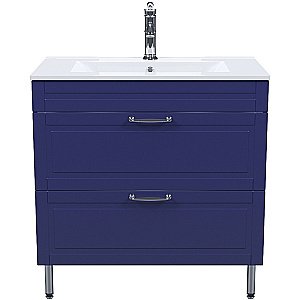 Тумба с раковиной Iddis Oxford 80 OXF80N0i95K синяя для ванной в интернет-магазине Sanbest