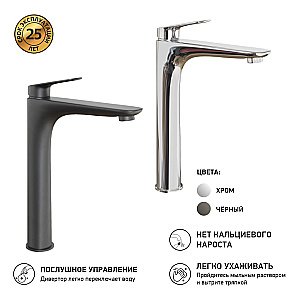 Смеситель для раковины PAINI Laguna LAYO205LL черный купить в интернет-магазине сантехники Sanbest