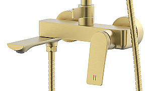 Душевая система Azario Lursy AZ-K2349MG золото матовое купить в интернет-магазине сантехники Sanbest