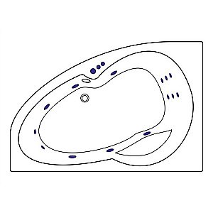 Ванна акриловая EXCELLENT Newa SMART WAEX.NEL16.SMART.BR 160x95 белая с гидромассажем купить в интернет-магазине Sanbest