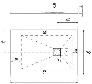 Душевой поддон Aquanet Pleasure 160x90 белый купить в интернет-магазине Sanbest