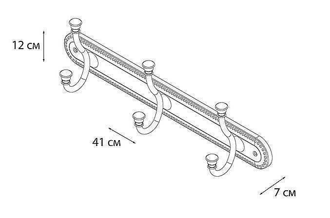 Крючок Grampus Alfa GR-9505-3 купить в интернет-магазине сантехники Sanbest