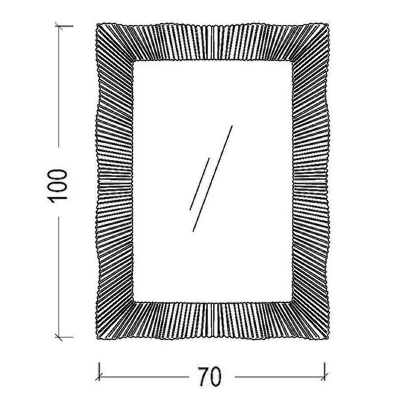 Зеркало Boheme NeoArt Soho 564 серебро в ванную от интернет-магазине сантехники Sanbest