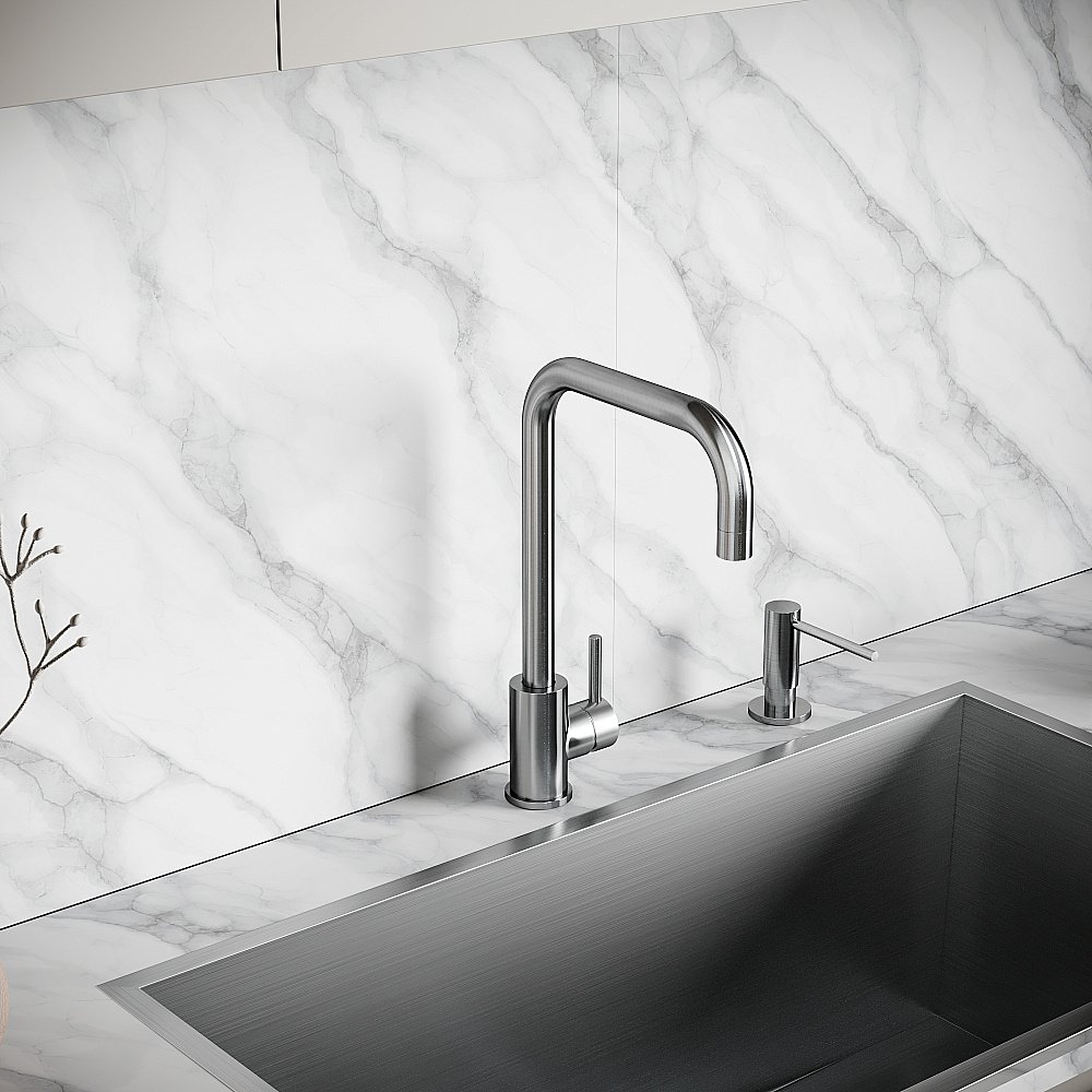 Смеситель для кухни Sancos Stainless SC12002SS нержавеющая сталь купить в интернет-магазине сантехники Sanbest