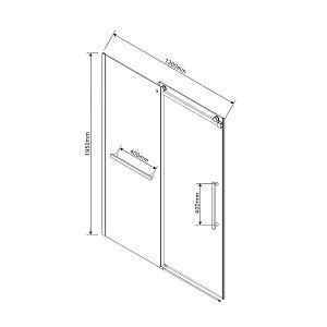 Душевая дверь Vincea Como Soft VDS-1CS130CL 130 профиль хром/стекло прозрачное купить в интернет-магазине Sanbest