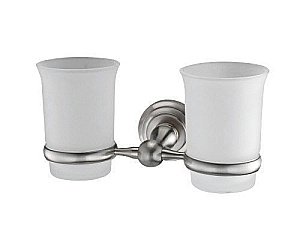 Подстаканник двойной со стаканами WasserKRAFT Ammer K-7028D купить в интернет-магазине сантехники Sanbest