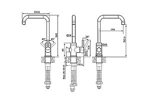 Смеситель для кухни Paulmark Logas Lo213021-AN антрацит купить в интернет-магазине сантехники Sanbest