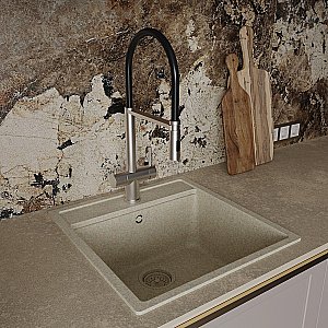 Смеситель для кухни Oliveeka K OL-458009-BN никель брашированный купить в интернет-магазине сантехники Sanbest