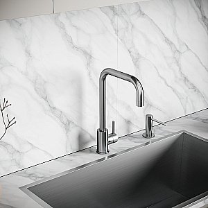 Смеситель для кухни Sancos Stainless SC12002SS нержавеющая сталь купить в интернет-магазине сантехники Sanbest