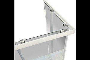 Душевой уголок Royal Bath HPD RB1111HPD-T 110х110 прозрачное стекло/профиль белый купить в интернет-магазине Sanbest