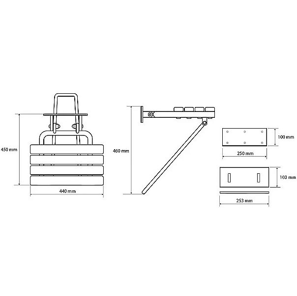 Сидeнье для душа Bemeta Help 301207183 белое купить в интернет-магазине сантехники Sanbest