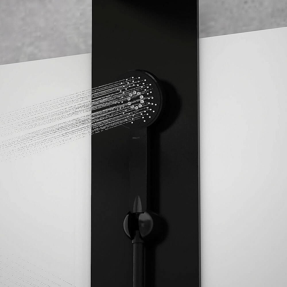 Душевая кабина Black&White GALAXY G8701 90x90 черный/прозрачный купить в интернет-магазине Sanbest