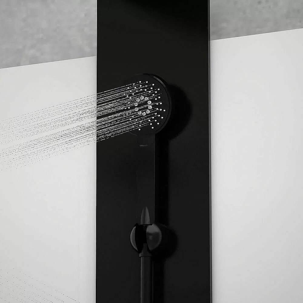 Душевая кабина Black&White GALAXY G8701 90x90 черный/прозрачный купить в интернет-магазине Sanbest