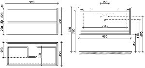 Тумба с раковиной Sancos Libra LB100W белый глянец для ванной в интернет-магазине Sanbest