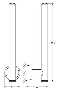 Держатель запасных рулонов туалетной бумаги FBS Vizovice VIZ 021 купить в интернет-магазине сантехники Sanbest