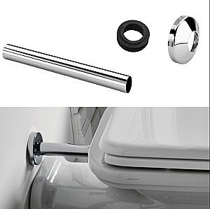 Унитаз приставной Kerasan Waldorf Prolungato 4116 Белый/хром купить в интернет-магазине Sanbest